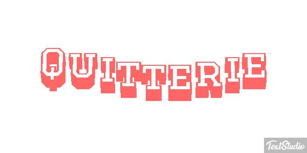 Quitterie Text effect