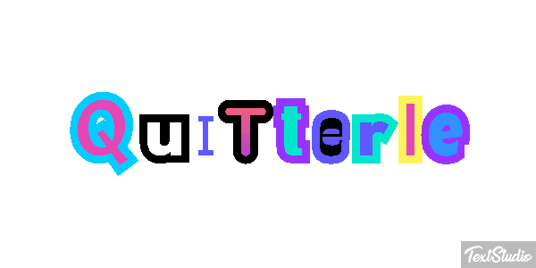 Quitterie Text effect