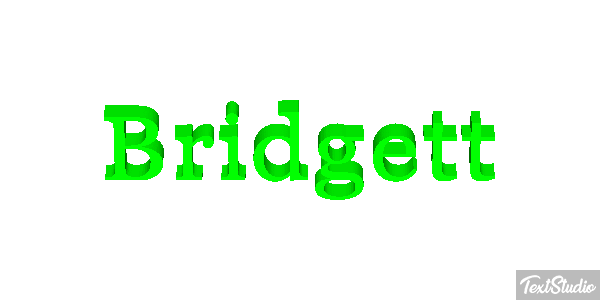 Bridgett Text effect