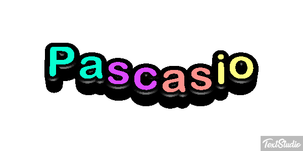 Pascasio Efecto de texto