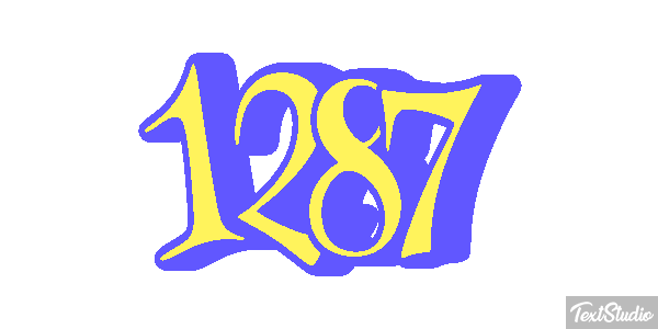 1287 Tekst effect