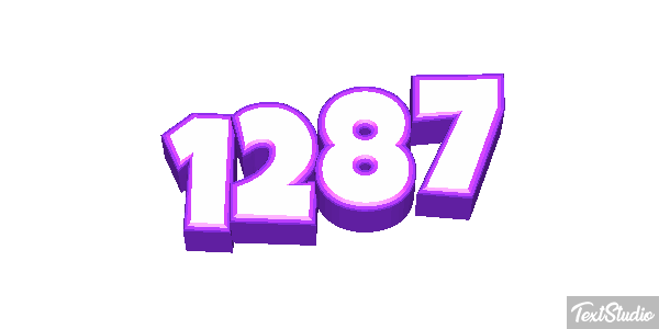 1287 Tekst effect