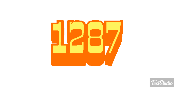 1287 Tekst effect