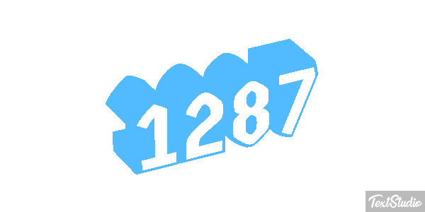 1287 Tekst effect