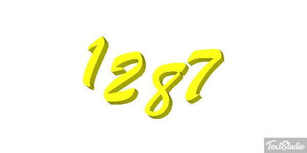 1287 Tekst effect