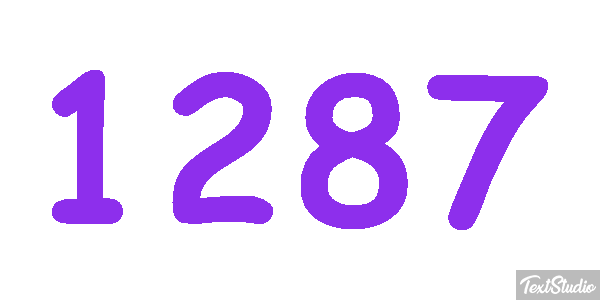 1287 Tekst effect