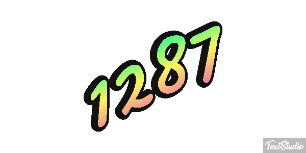 1287 Tekst effect