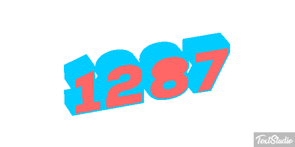 1287 Tekst effect