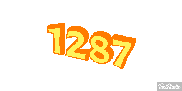 1287 Tekst effect