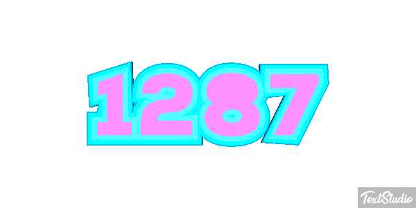 1287 Tekst effect