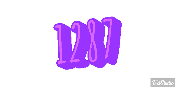1287 Tekst effect