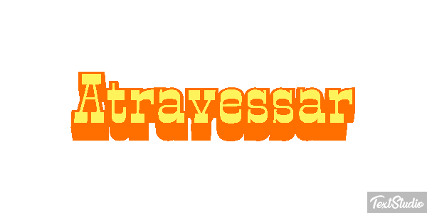 Atravessar テキスト効果