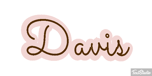 Davis Text effect
