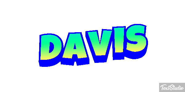 Davis Text effect