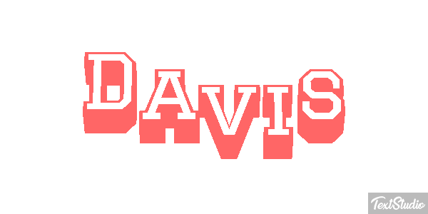 Davis Text effect