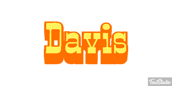 Davis Text effect