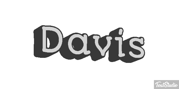 Davis Text effect
