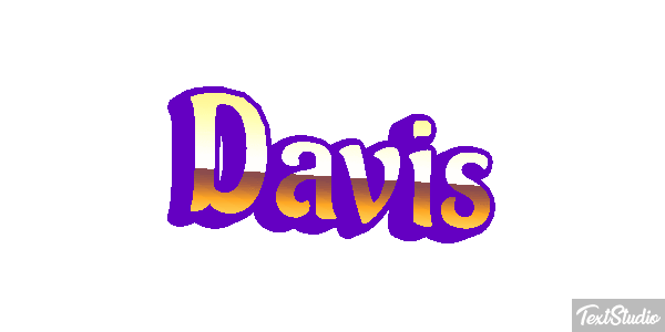Davis Text effect