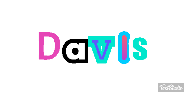Davis Text effect