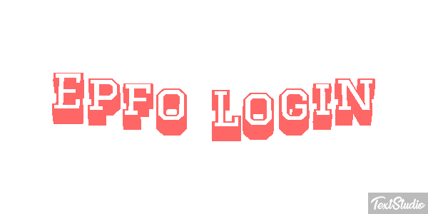 Epfo Login Efekt tekstowy