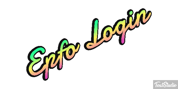 Epfo Login Efekt tekstowy