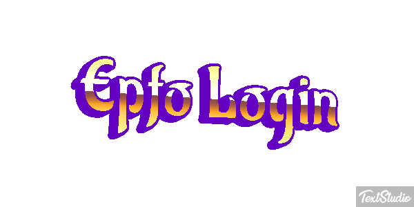 Epfo Login Efekt tekstowy