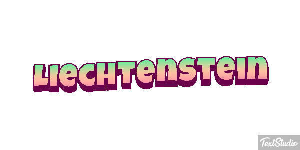 Liechtenstein Text effect