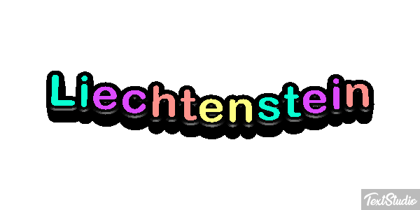 Liechtenstein Text effect