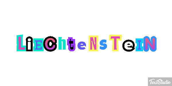 Liechtenstein Text effect