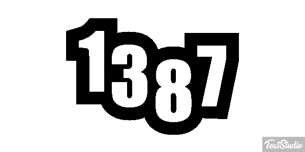 1387 Text effect