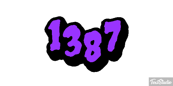 1387 Text effect