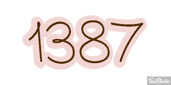 1387 Text effect