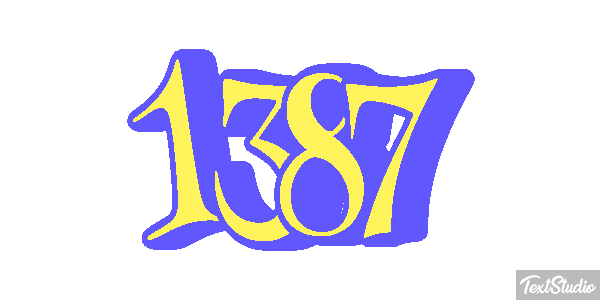 1387 Text effect