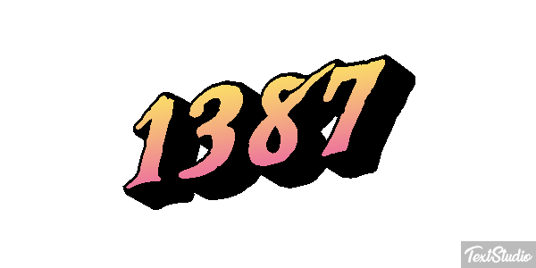 1387 Text effect