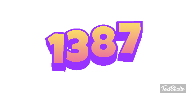 1387 Text effect