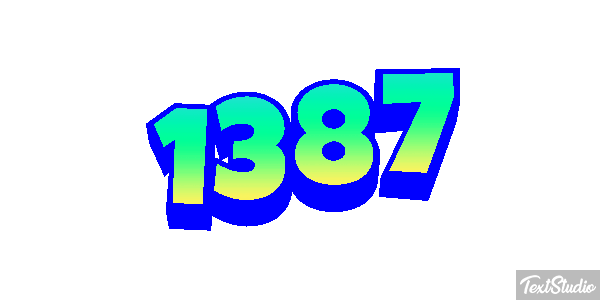 1387 Text effect