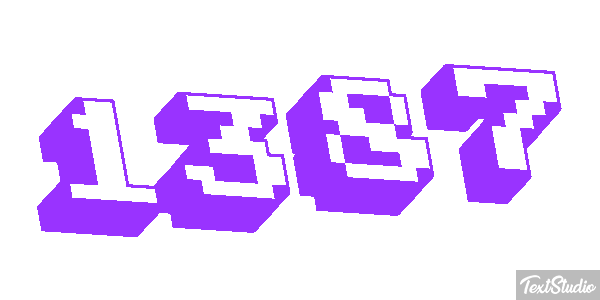 1387 Text effect