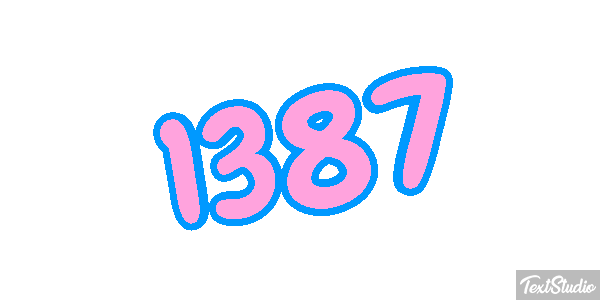 1387 Text effect