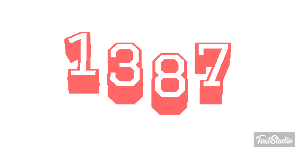 1387 Text effect