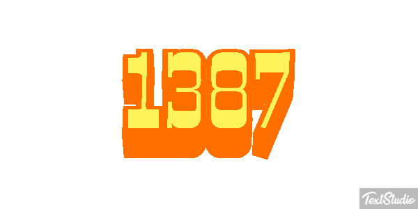 1387 Text effect