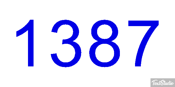 1387 Text effect