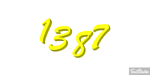 1387 Text effect