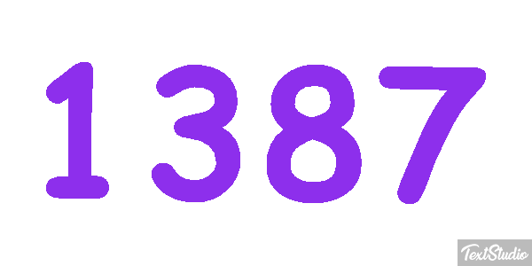 1387 Text effect