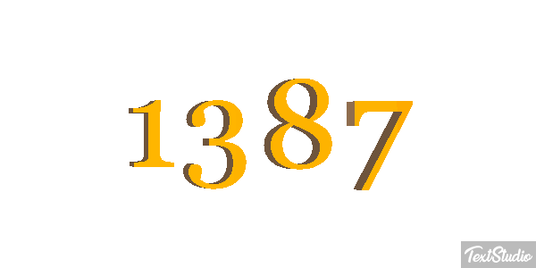 1387 Text effect
