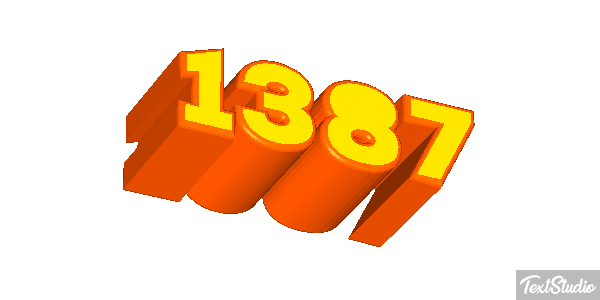 1387 Text effect
