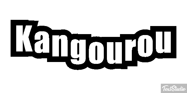 Kangourou Effet de texte