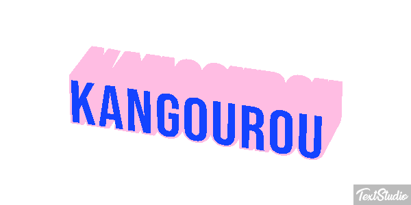 Kangourou Effet de texte