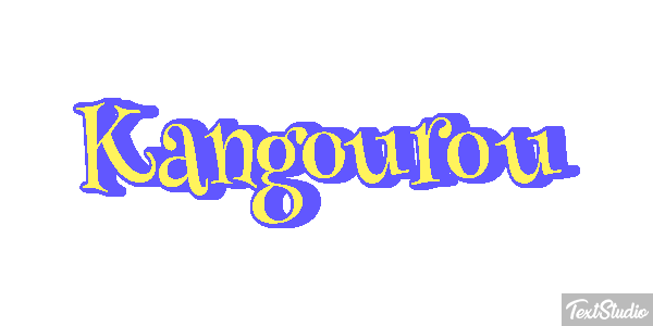 Kangourou Effet de texte