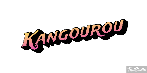 Kangourou Effet de texte