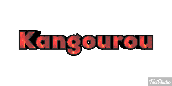 Kangourou Effet de texte